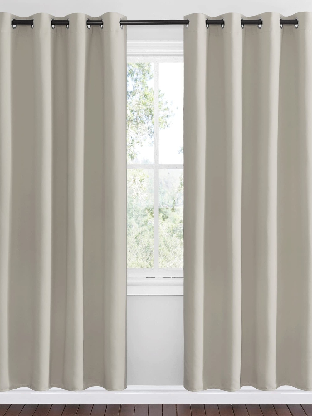 NICETOWN Natural Room Darkening Curtains 78" Long, 55" Wide Set of 2